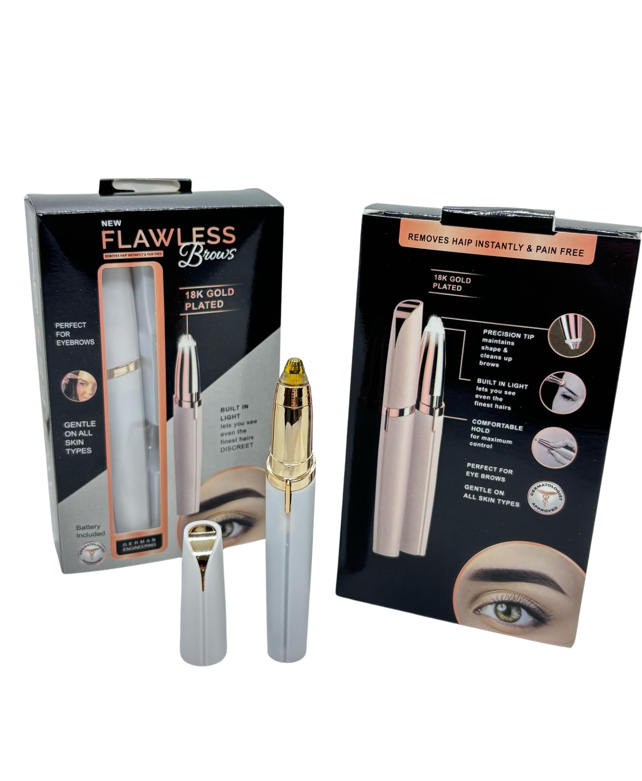 Depilador de Cejas con Luz LED