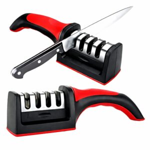 Afilador de cuchillos 3 en 1