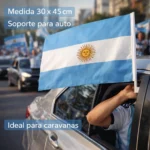 Banderita Argentina Soporte Ventana Auto - Imagen 2