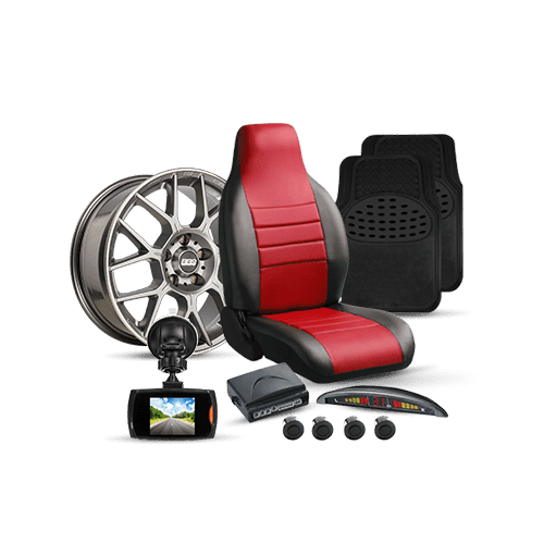 Accesorios para automóvil, limpieza, seguridad y equipamiento para autos