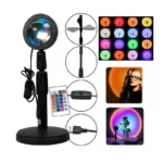 Lámpara Usb Proyector Sunset Atardecer Trípode Flexible - Imagen 2